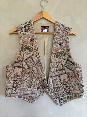 Vintage Southwest tapestry style vest